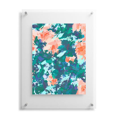 83 Oranges Blossomed Garden Floating Acrylic Print
