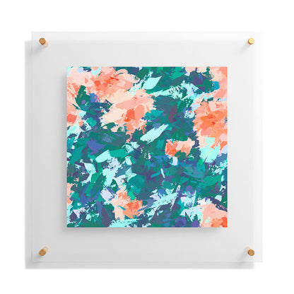 83 Oranges Blossomed Garden Floating Acrylic Print