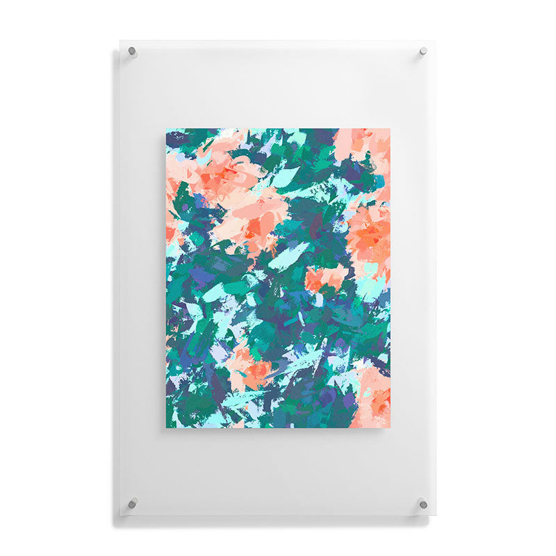 83 Oranges Blossomed Garden Floating Acrylic Print