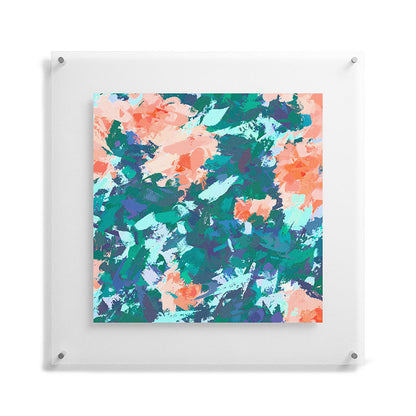 83 Oranges Blossomed Garden Floating Acrylic Print