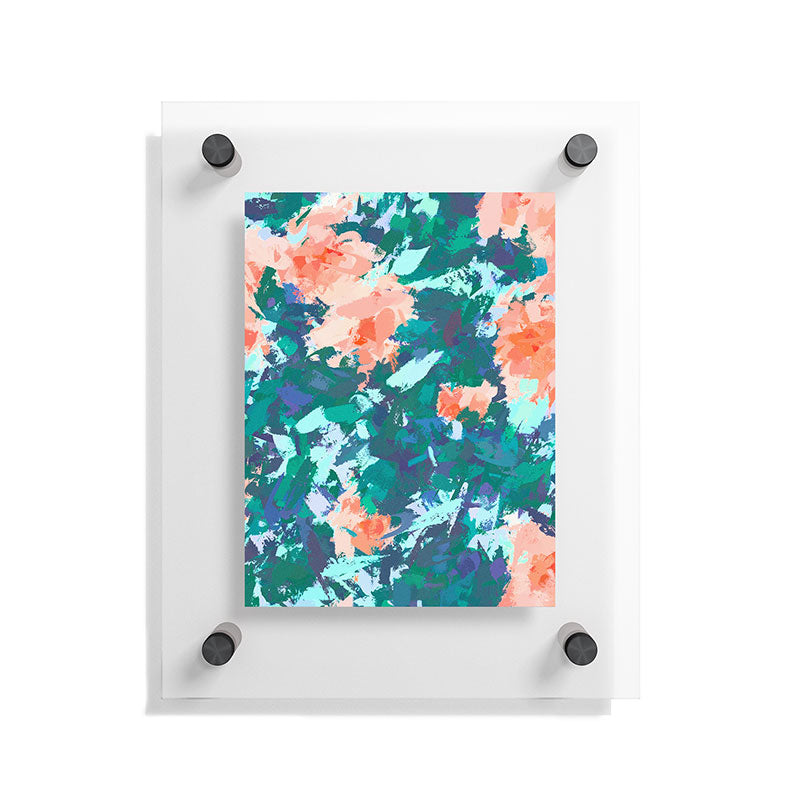 83 Oranges Blossomed Garden Floating Acrylic Print