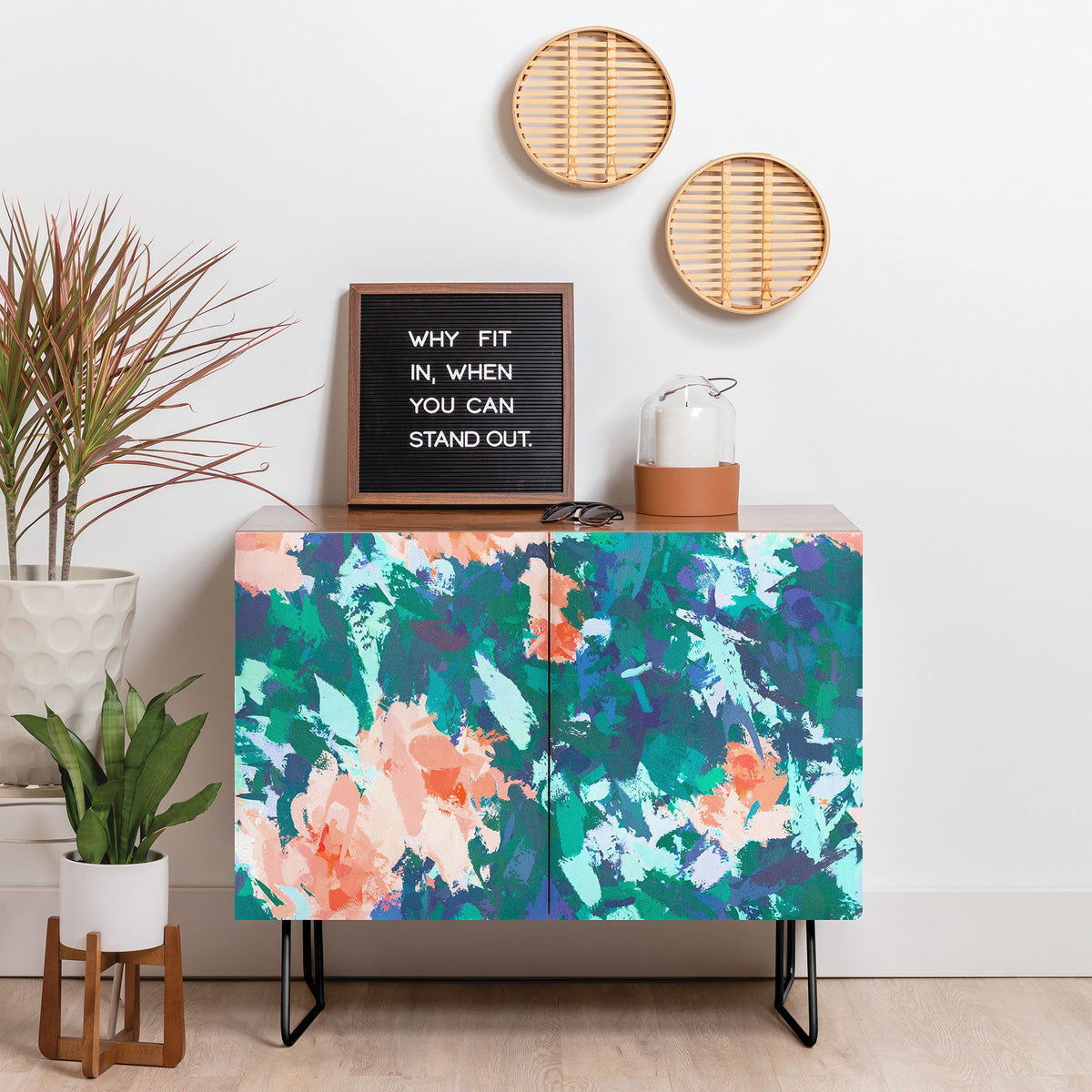 83 Oranges Blossomed Garden Credenza