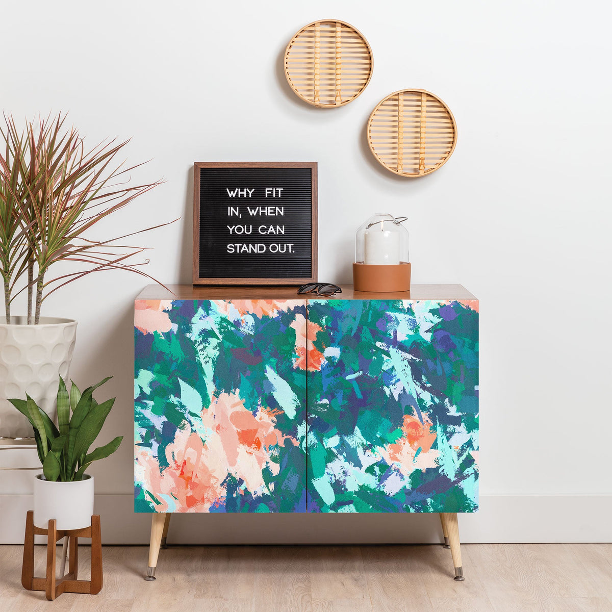 83 Oranges Blossomed Garden Credenza