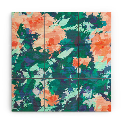 83 Oranges Blossomed Garden Wood Wall Mural