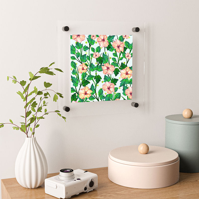 83 Oranges Blush Blossom Floating Acrylic Print