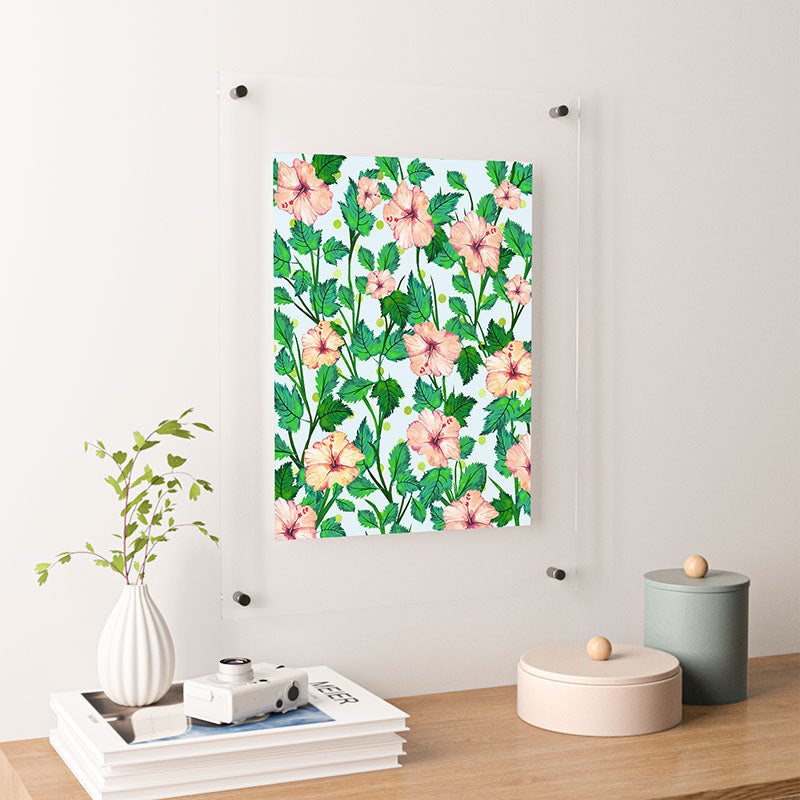 83 Oranges Blush Blossom Floating Acrylic Print