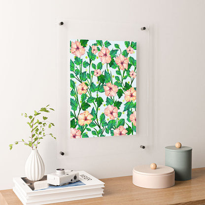 83 Oranges Blush Blossom Floating Acrylic Print