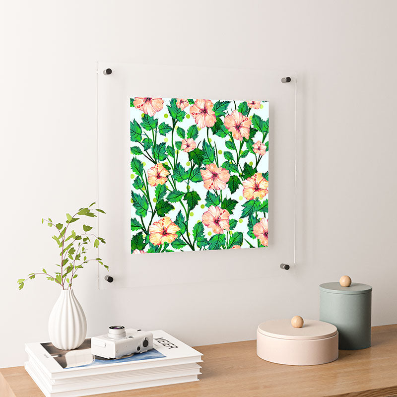 83 Oranges Blush Blossom Floating Acrylic Print