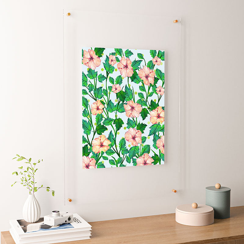 83 Oranges Blush Blossom Floating Acrylic Print