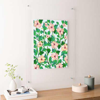 83 Oranges Blush Blossom Floating Acrylic Print