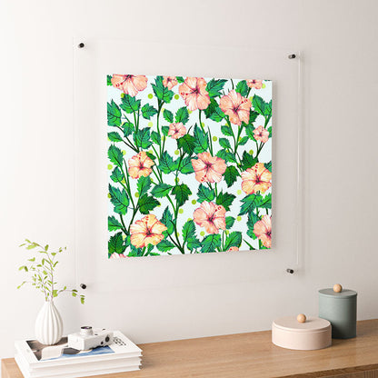 83 Oranges Blush Blossom Floating Acrylic Print