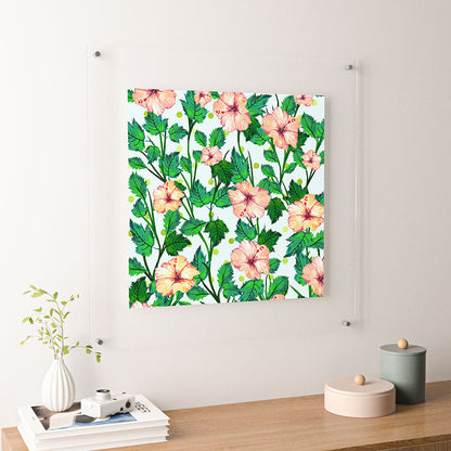 83 Oranges Blush Blossom Floating Acrylic Print