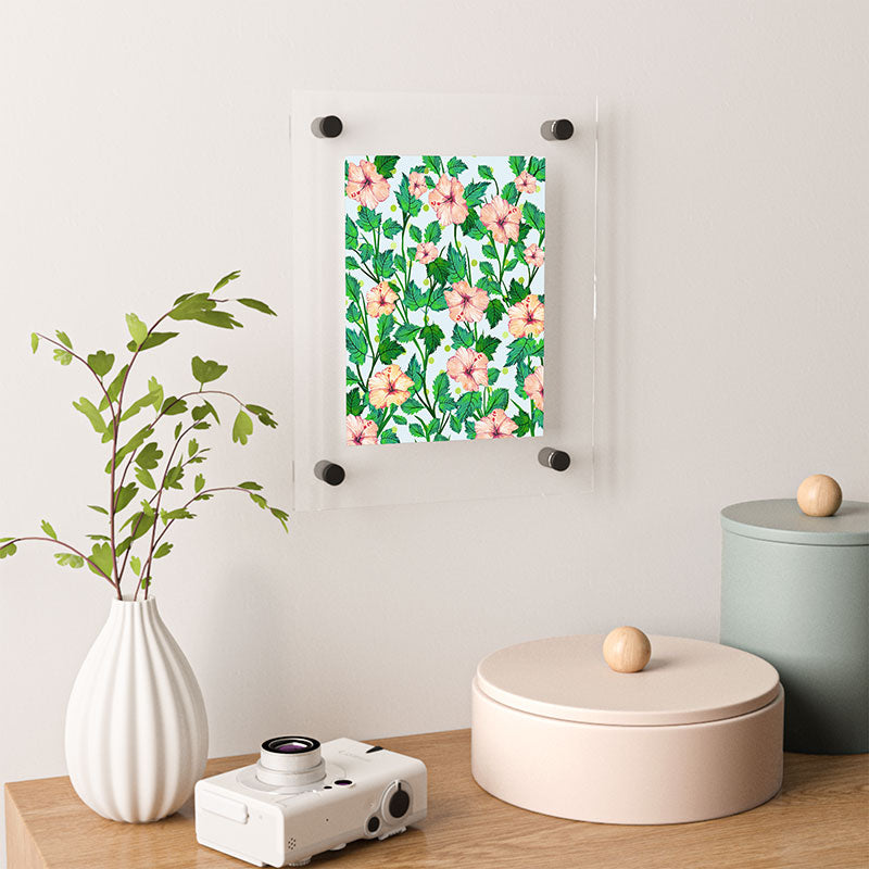 83 Oranges Blush Blossom Floating Acrylic Print