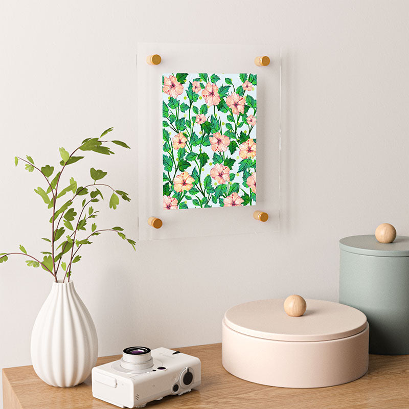83 Oranges Blush Blossom Floating Acrylic Print