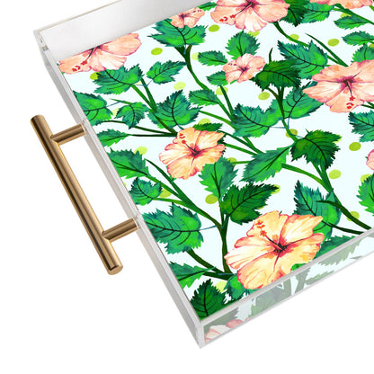 83 Oranges Blush Blossom Acrylic Tray