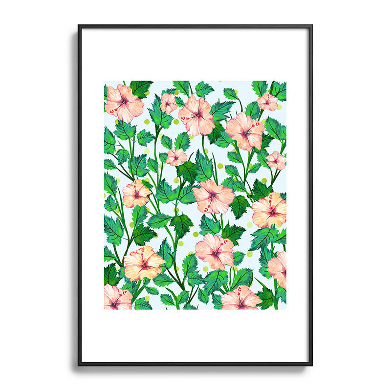 83 Oranges Blush Blossom Metal Framed Art Print