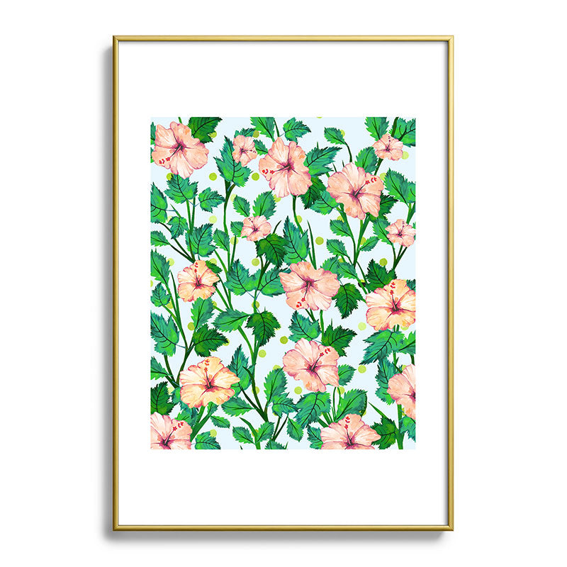 83 Oranges Blush Blossom Metal Framed Art Print