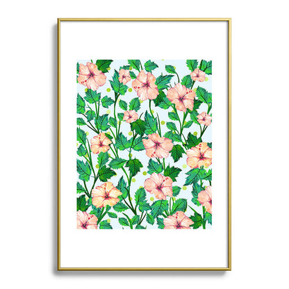 83 Oranges Blush Blossom Metal Framed Art Print