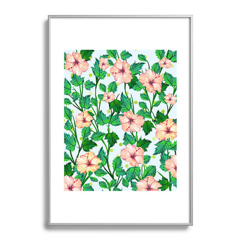 83 Oranges Blush Blossom Metal Framed Art Print