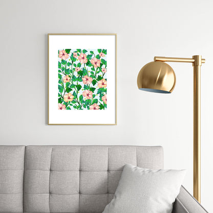 83 Oranges Blush Blossom Metal Framed Art Print