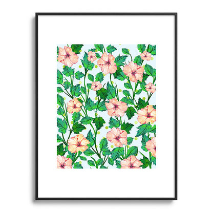 83 Oranges Blush Blossom Metal Framed Art Print