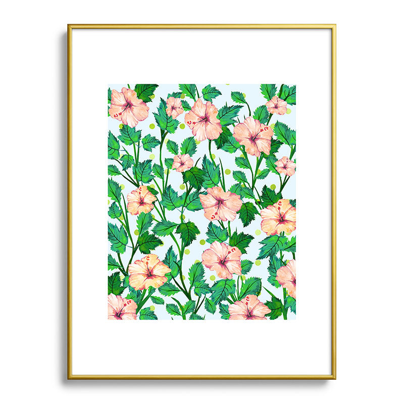 83 Oranges Blush Blossom Metal Framed Art Print
