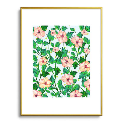 83 Oranges Blush Blossom Metal Framed Art Print