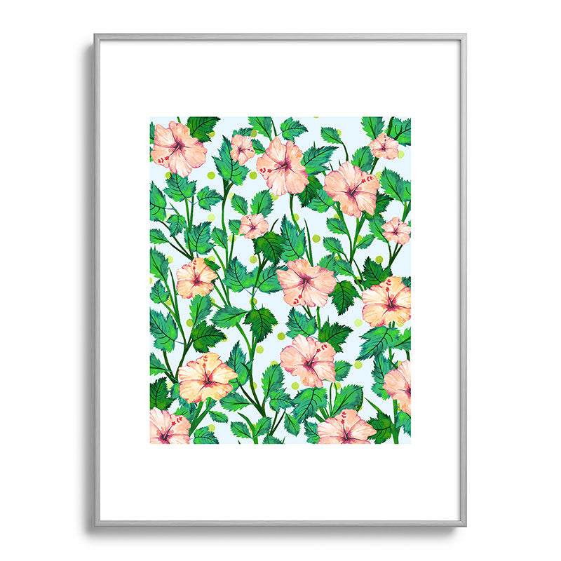 83 Oranges Blush Blossom Metal Framed Art Print