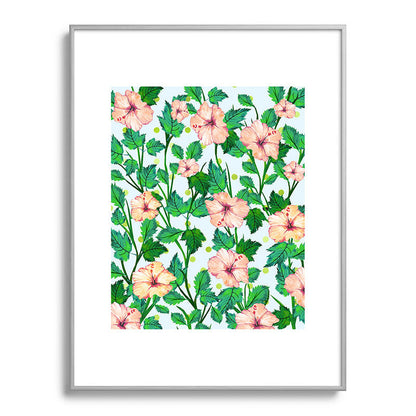 83 Oranges Blush Blossom Metal Framed Art Print