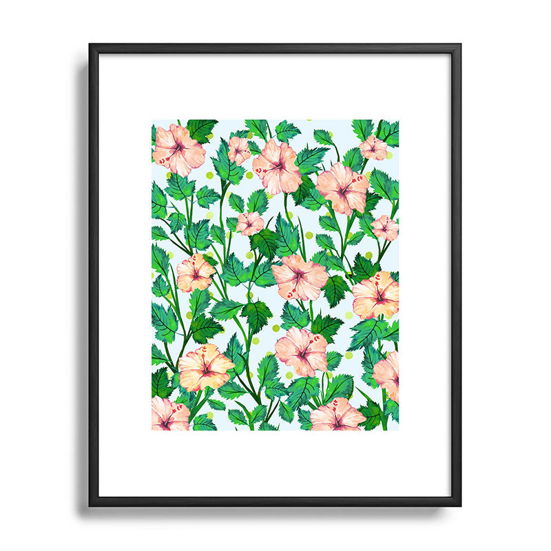83 Oranges Blush Blossom Metal Framed Art Print