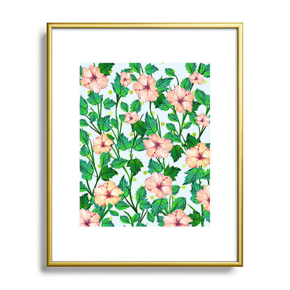 83 Oranges Blush Blossom Metal Framed Art Print