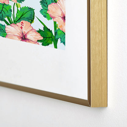 83 Oranges Blush Blossom Metal Framed Art Print