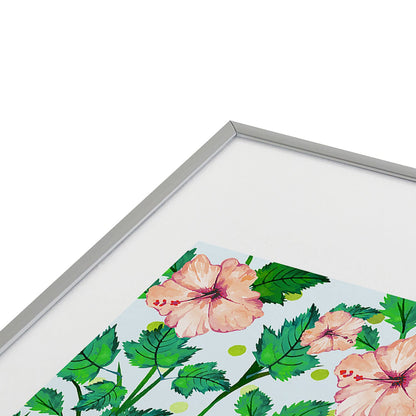 83 Oranges Blush Blossom Metal Framed Art Print