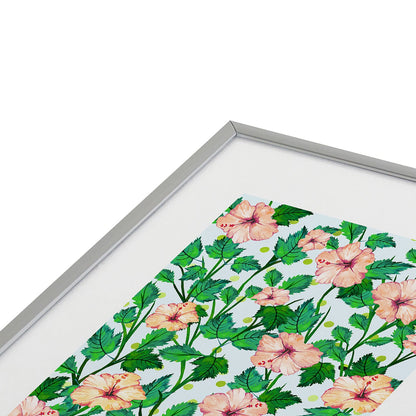 83 Oranges Blush Blossom Metal Framed Art Print
