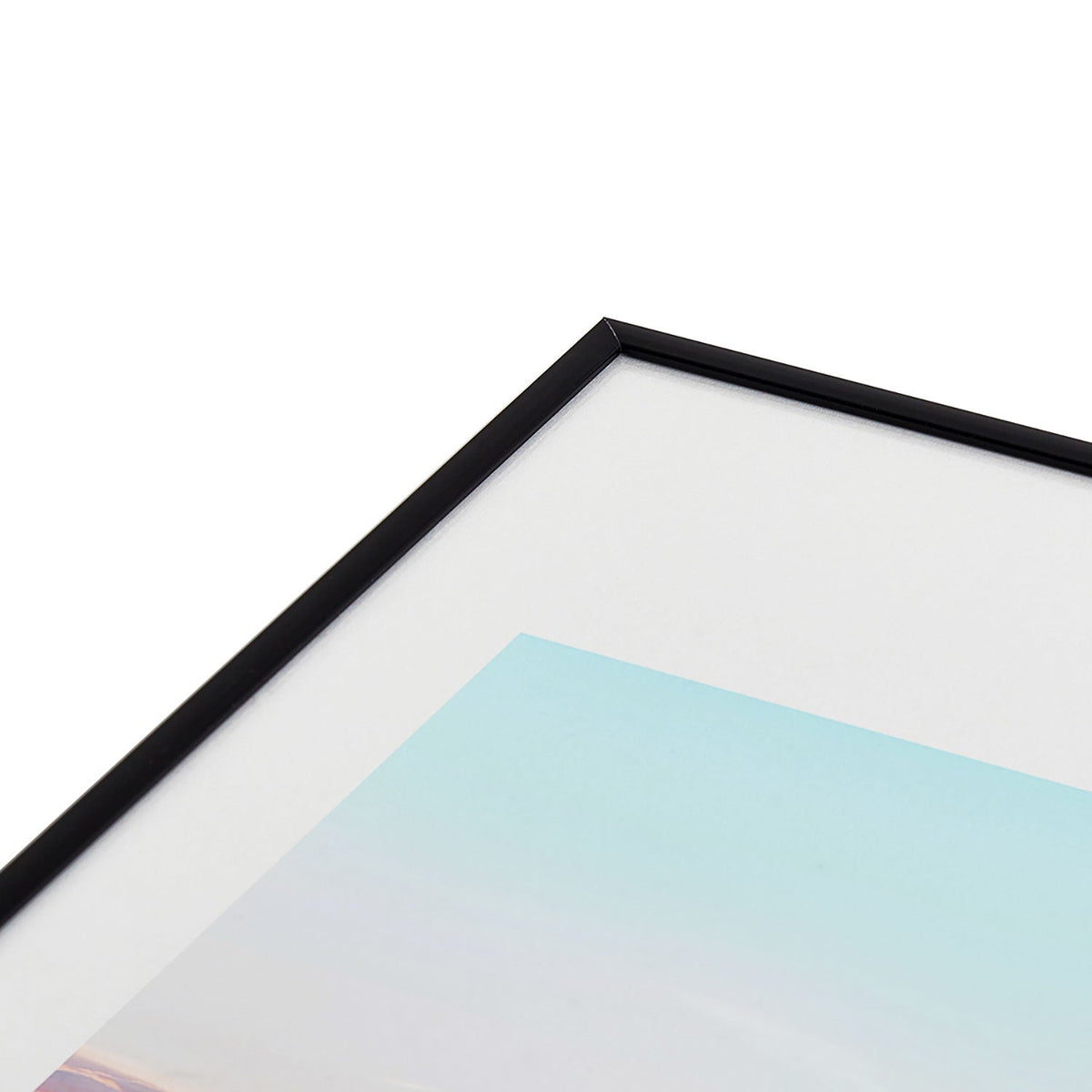 83 Oranges Blush Clouds Metal Framed Art Print