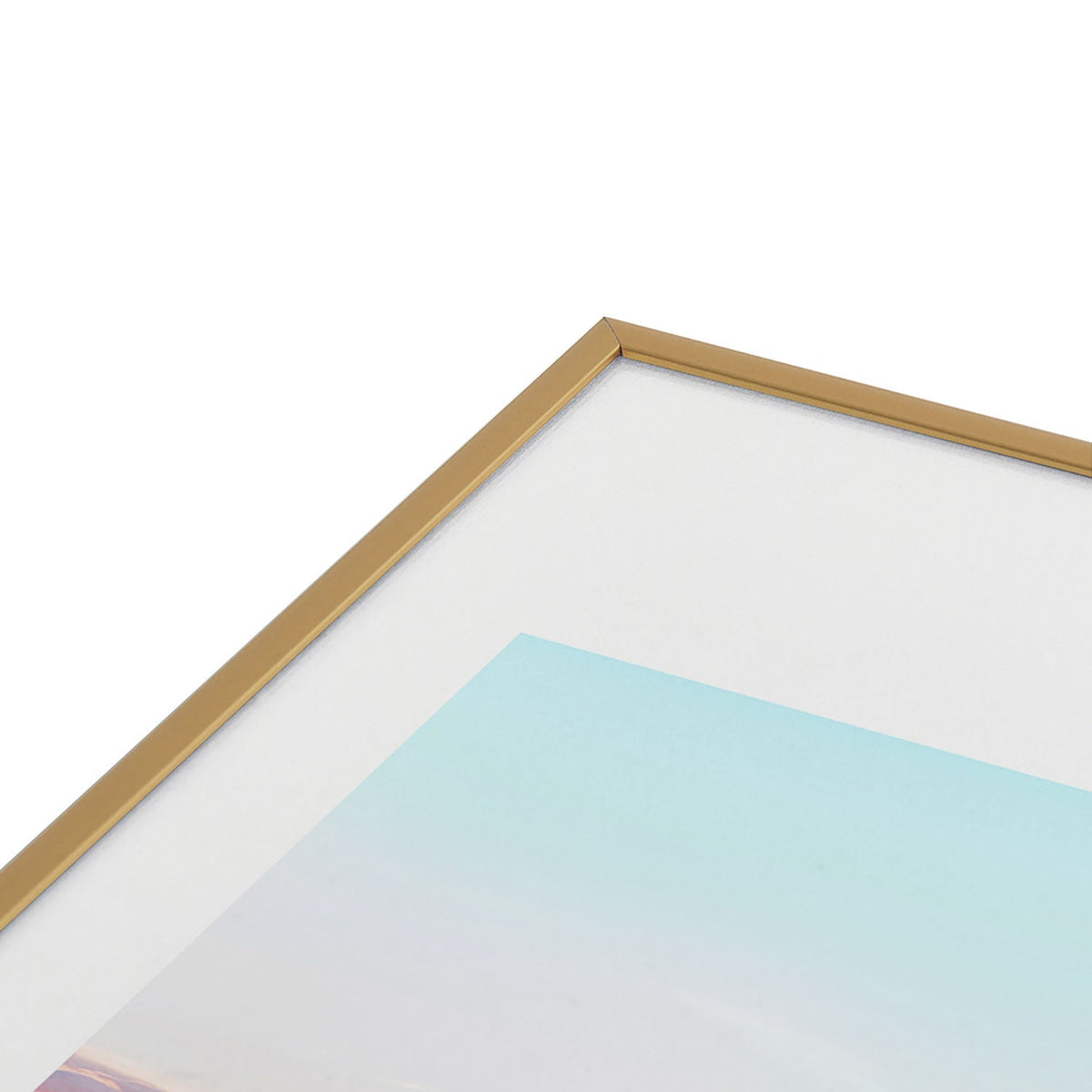 83 Oranges Blush Clouds Metal Framed Art Print