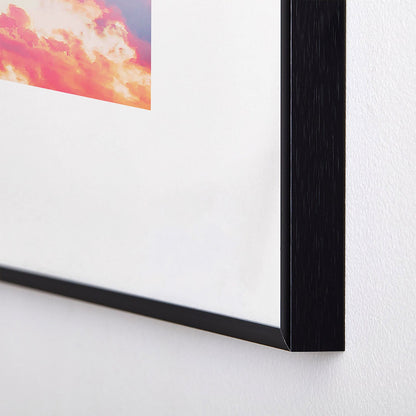 83 Oranges Blush Clouds Metal Framed Art Print