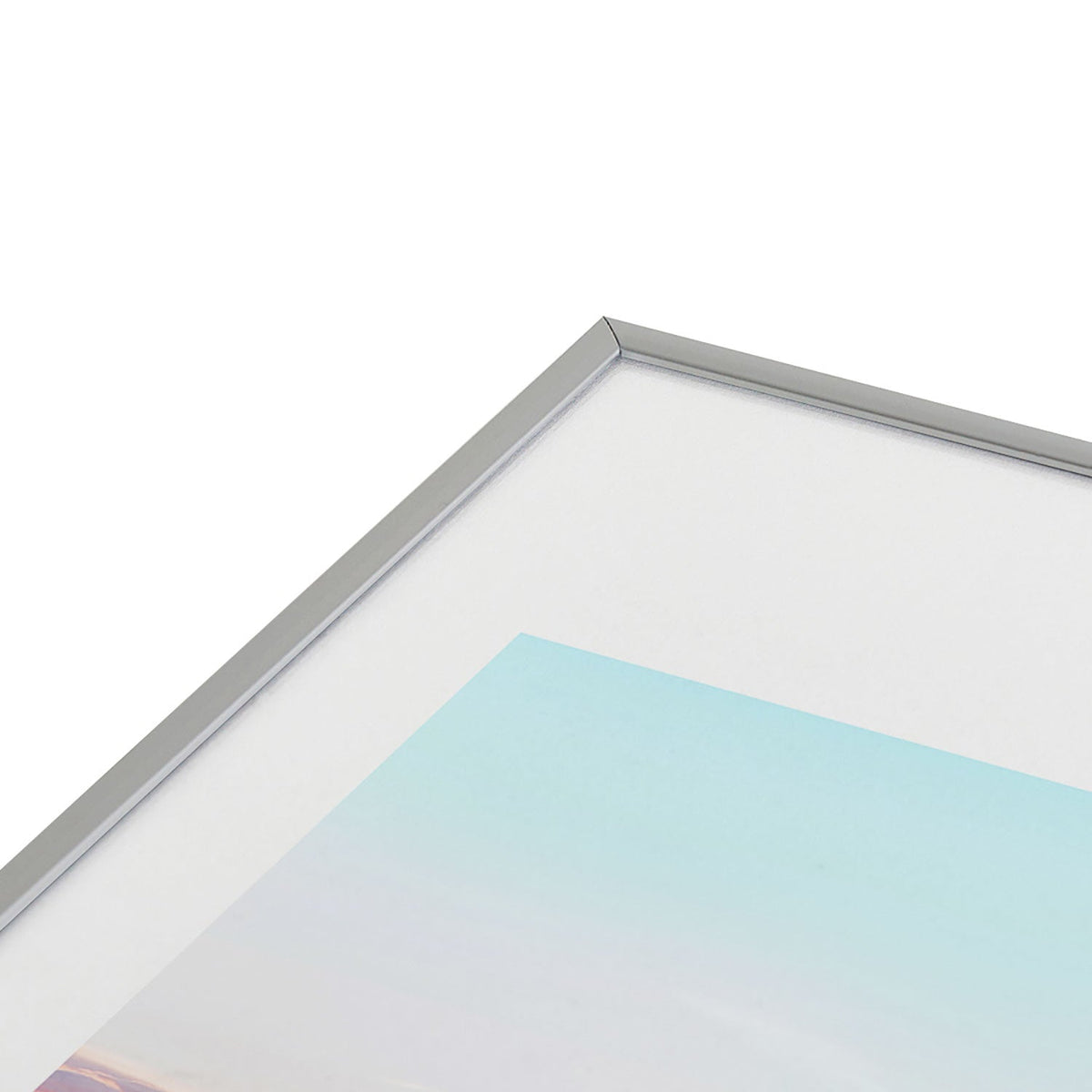 83 Oranges Blush Clouds Metal Framed Art Print