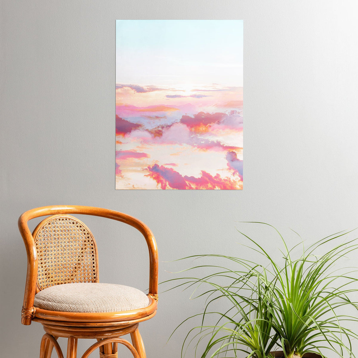 83 Oranges Blush Clouds Poster
