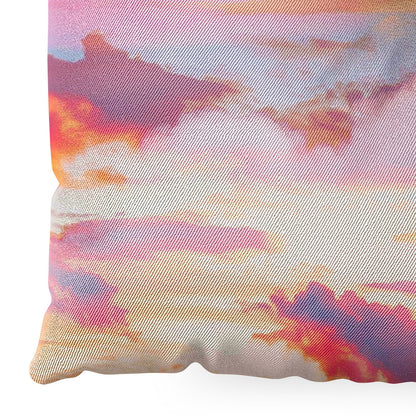83 Oranges Blush Clouds Floor Pillow Square