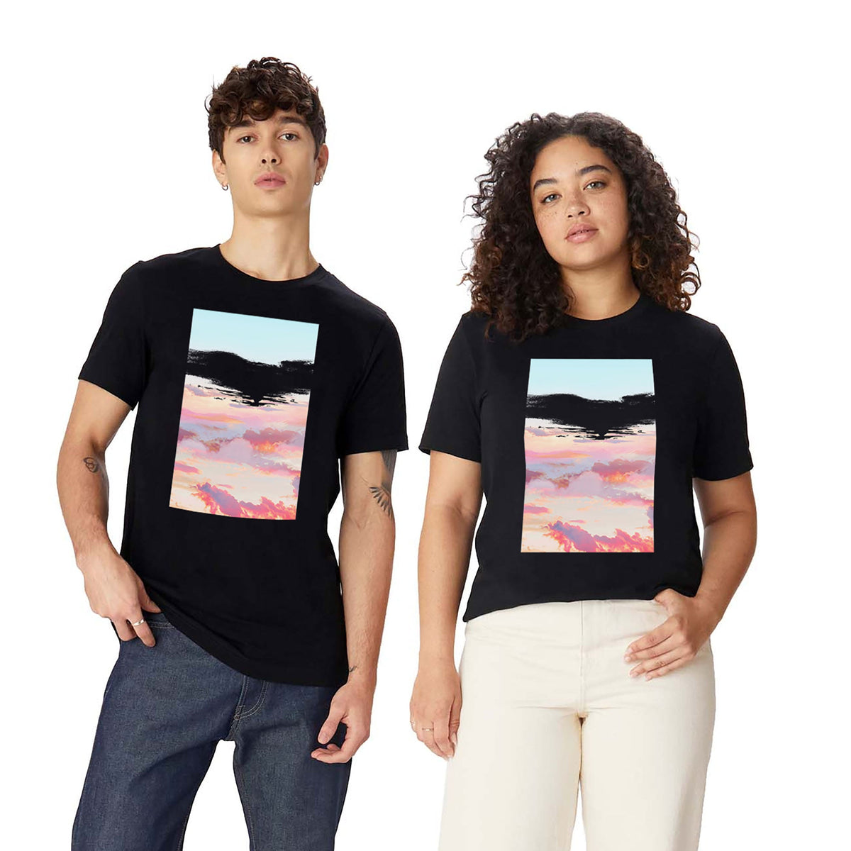 83 Oranges Blush Clouds Classic T-shirt