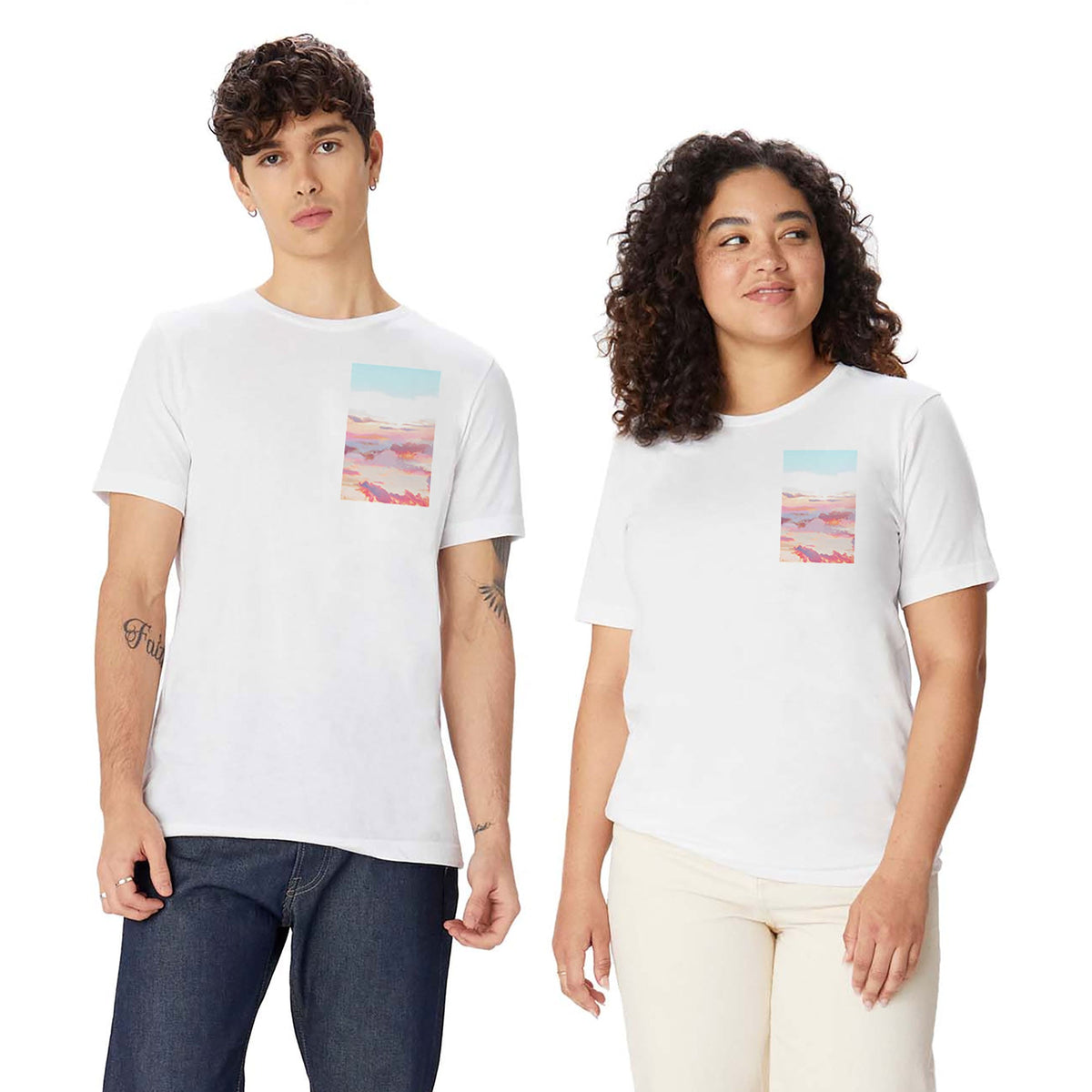 83 Oranges Blush Clouds Classic T-shirt