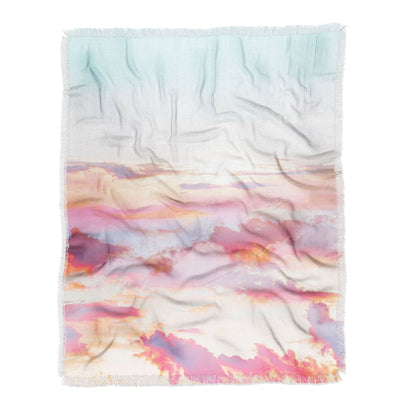83 Oranges Blush Clouds Throw Blanket
