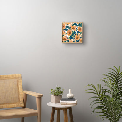 83 Oranges Blush Sunflowers Framed Wall Art