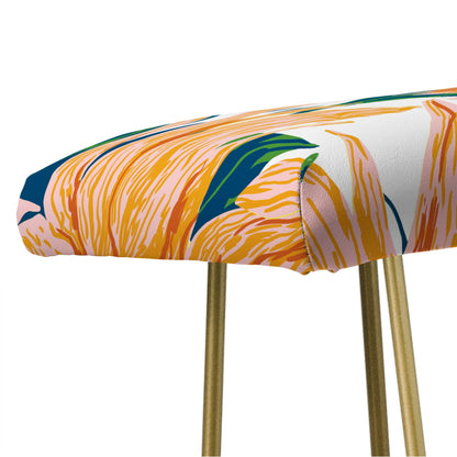 83 Oranges Blush Sunflowers Bench