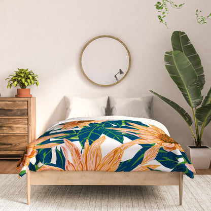 83 Oranges Blush Sunflowers Comforter
