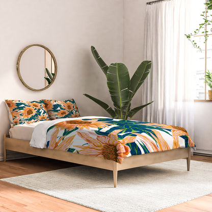 83 Oranges Blush Sunflowers Comforter