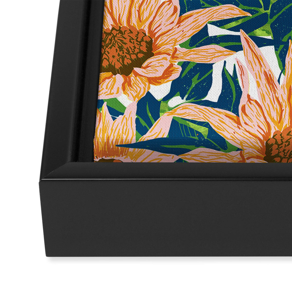 83 Oranges Blush Sunflowers Art Canvas