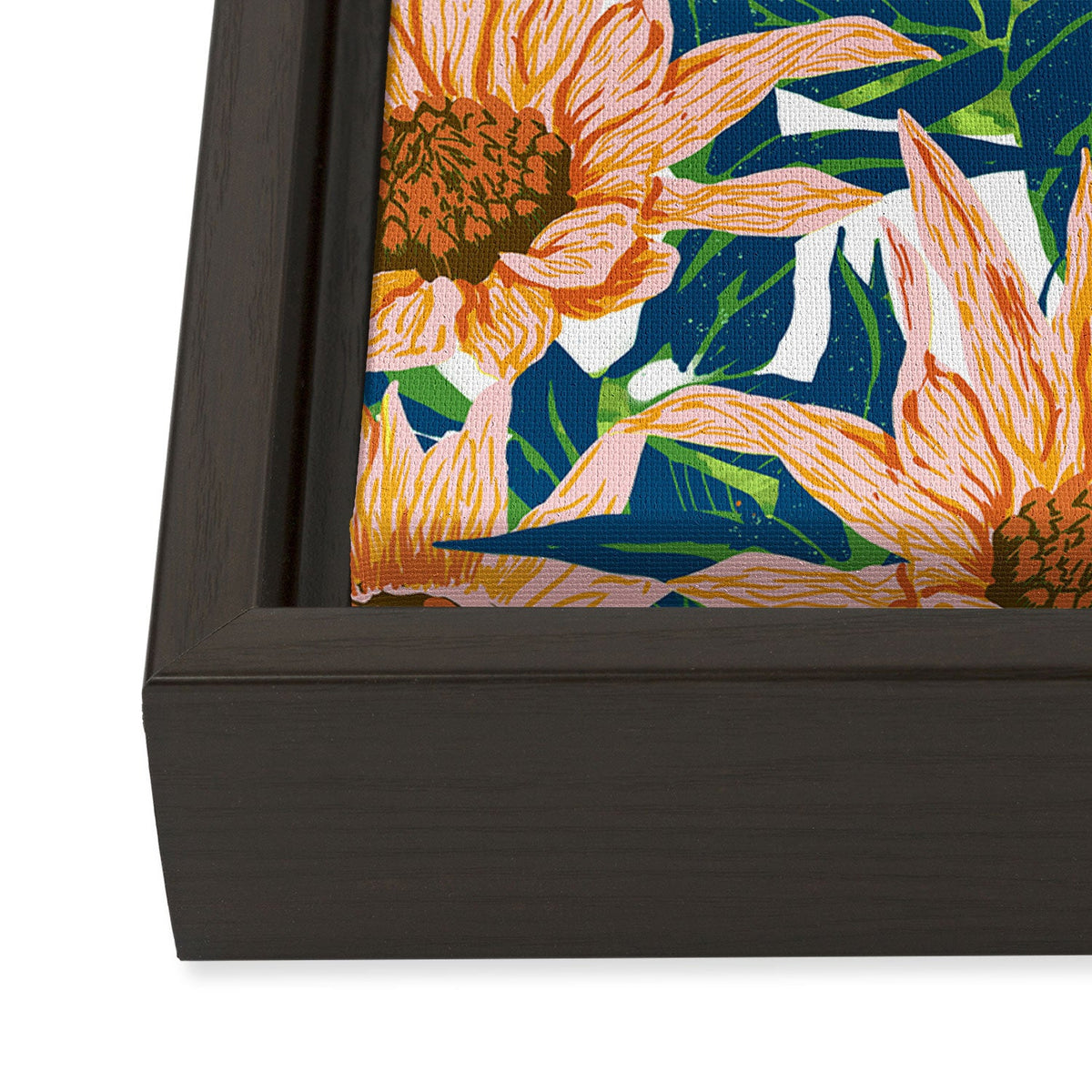 83 Oranges Blush Sunflowers Art Canvas