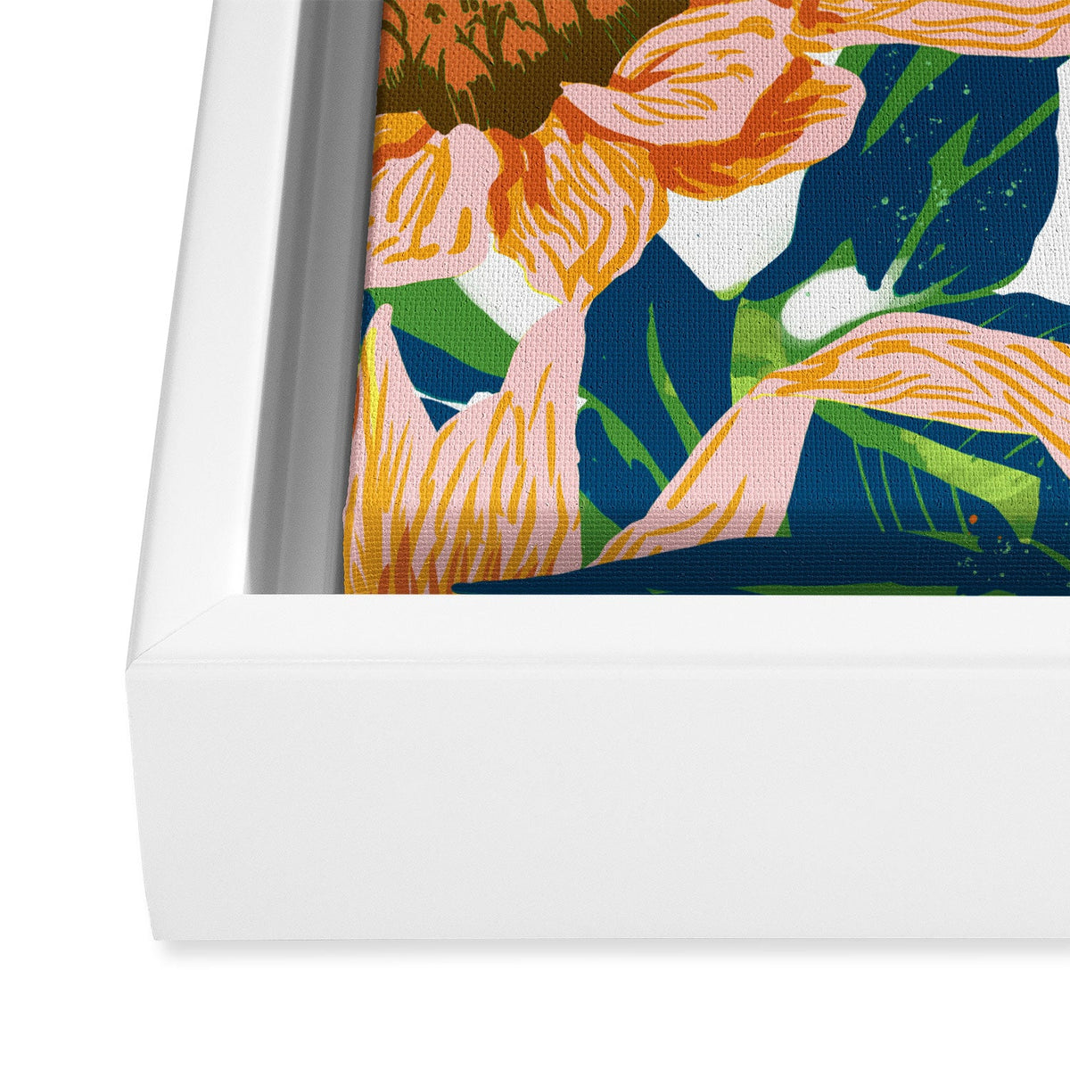 83 Oranges Blush Sunflowers Art Canvas